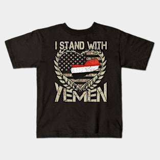 I Stand With Yemen Kids T-Shirt